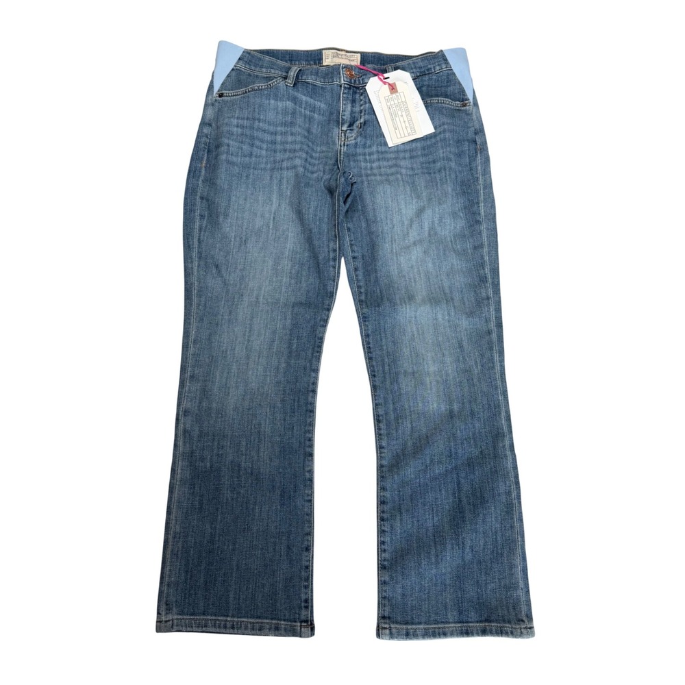 CURRENT/ELLIOTT X HATCH The New Maternity Ruby Crop Jeans Halley Women's Size 28